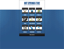 Tablet Screenshot of hotspringstire.net